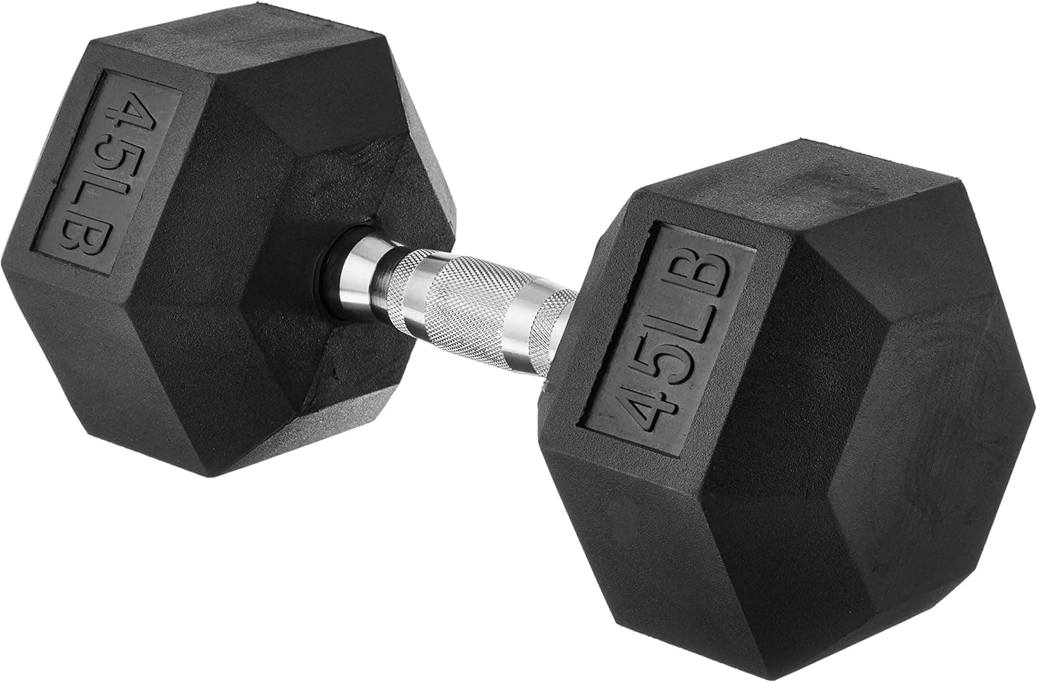 Amazon Basics Rubber Encased Hex Dumbbell Hand Weight