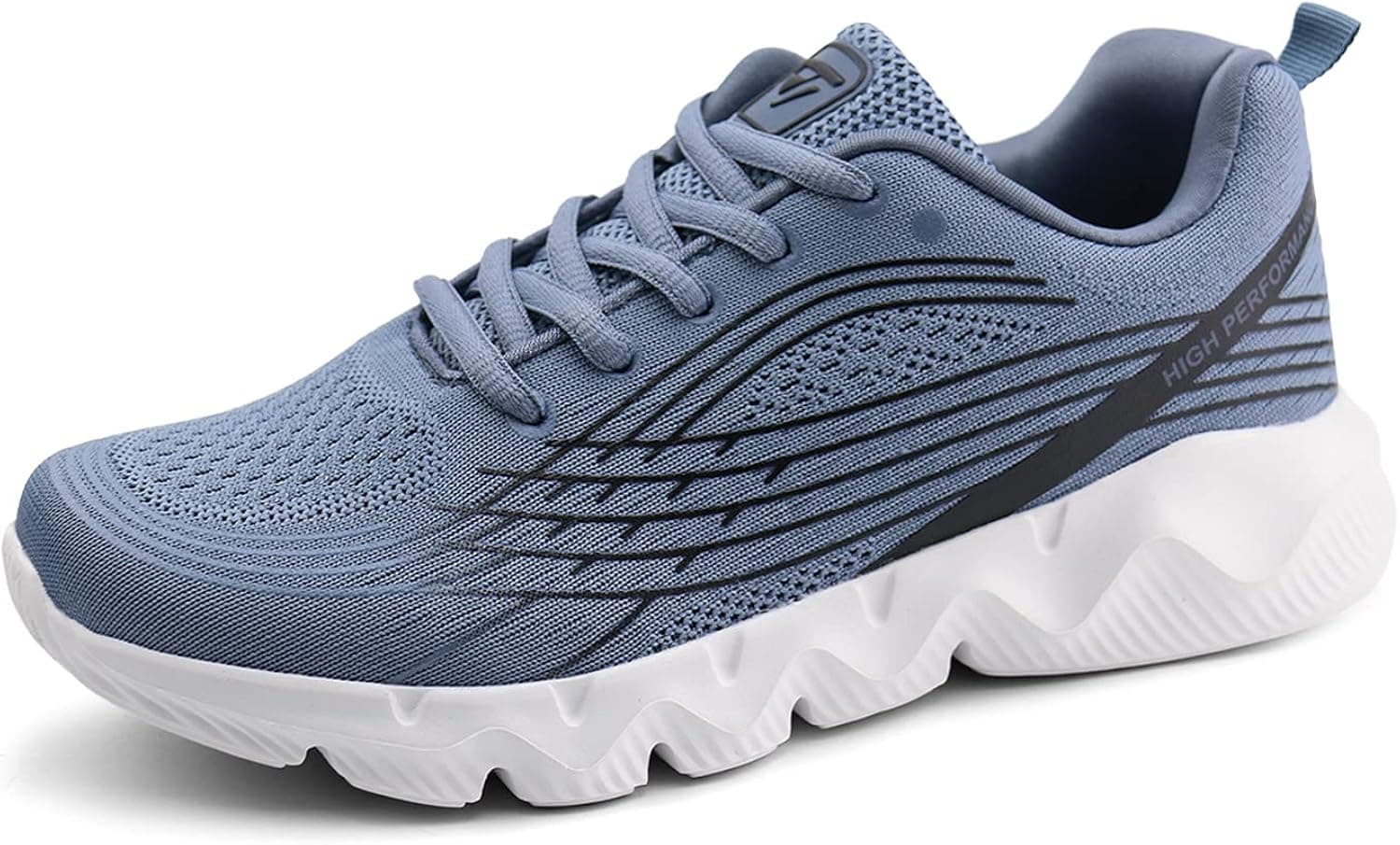 JABASIC Women Lightweight Running Sneakers Athletic Walking Tennis Shoes (8,Denim Blue)