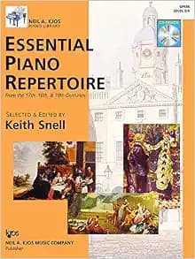 GP456 - Essential Piano Repertoire of the 17th, 18th, & 19th Centuries Level 6 (Neil A Kjos Piano Library Book & CD)