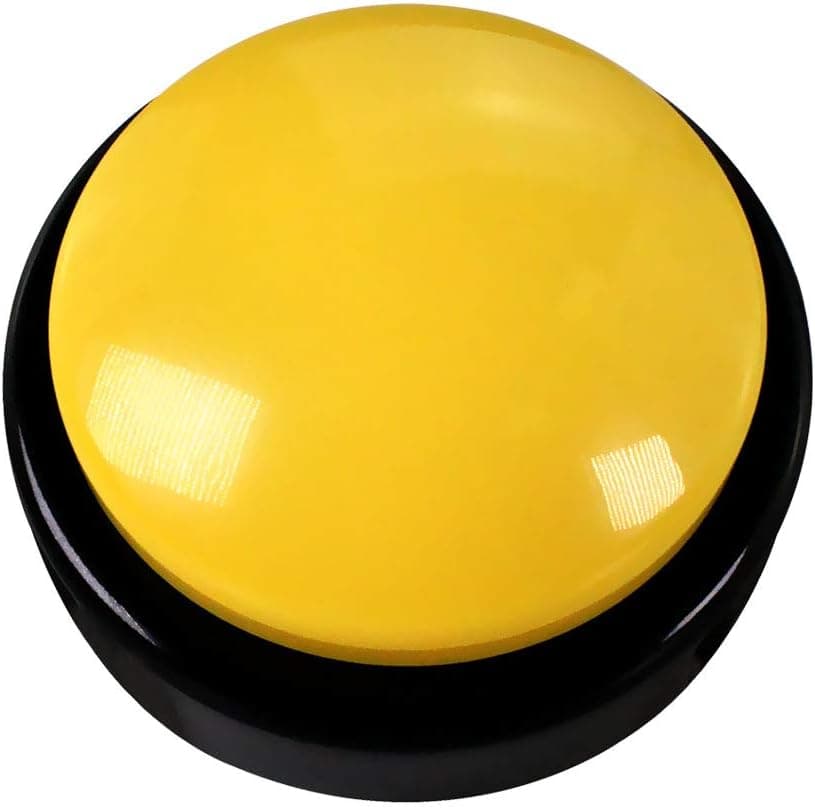 Cover Recordable Sound Buttons Answer Buzzers, Sound Box (Orange Black)