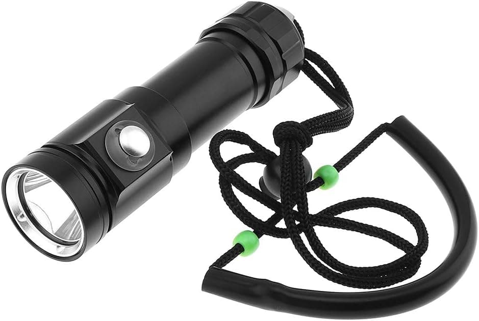 SecurityIng Professional Scuba Diving Flashlight, 700 Lumens 5 Modes Submarine Light Waterproof Underwater Torch Safety Lights(Battery Not Included)