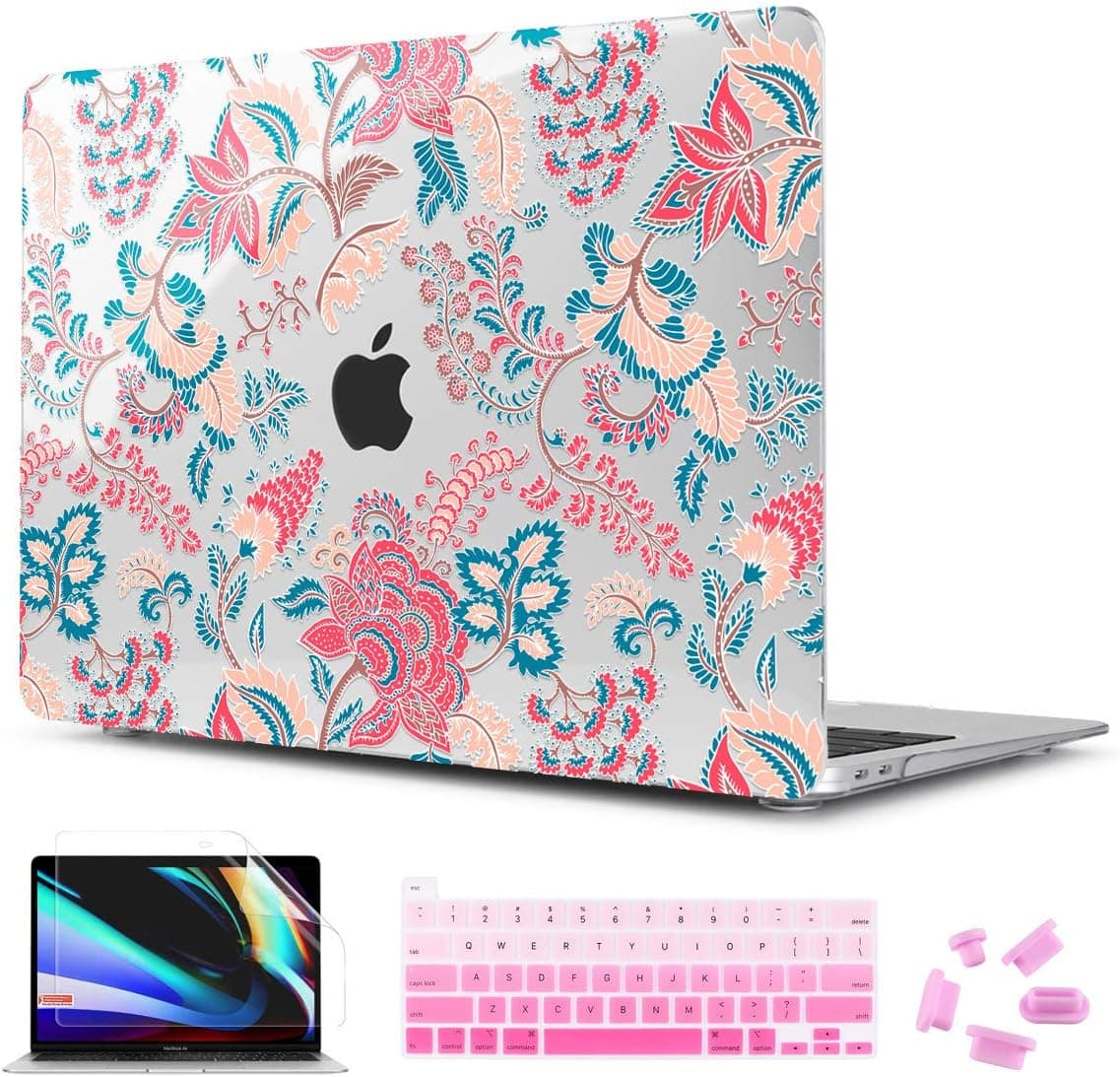 CISSOOK Paisley Case for MacBook Pro 13 Inch 2020 Release A2338 M1 A2251 A2289 with Touch Bar and Touch ID, Classic Floral Hard Shell with Keyboard Cover Screen Protector for 2020 Pro 13" - Paisley