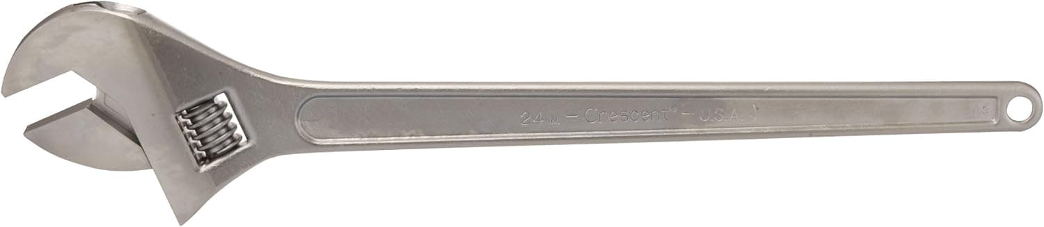 Crescent AC124 Adjustable Wrench Plated Finish 24 Inch