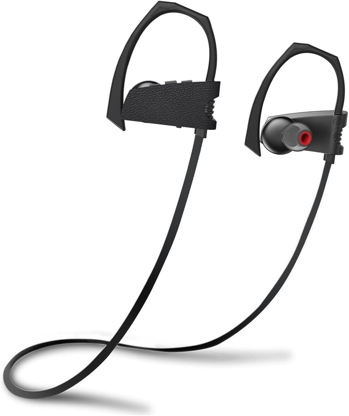 Premium Wireless Bluetooth Headphones W/mic Bass HD Stereo Earphones Noise Cancelling IPX7 Sweatproof Earbuds Compatible with Samsung Android 4.1 Headset Running Sports Workout by ProTechWorld, Black