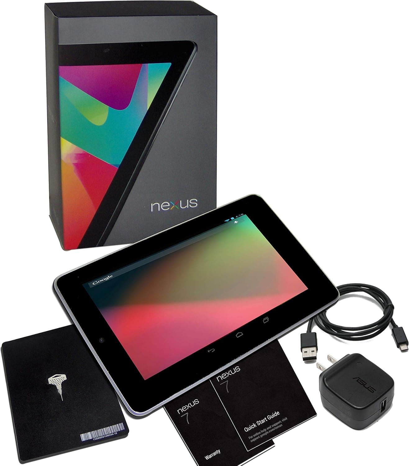 Asus Nexus 7 Google 32GB Factory Unlocked GSM 3G + Wi-Fi Android Tablet PC, Black (2012 Version)