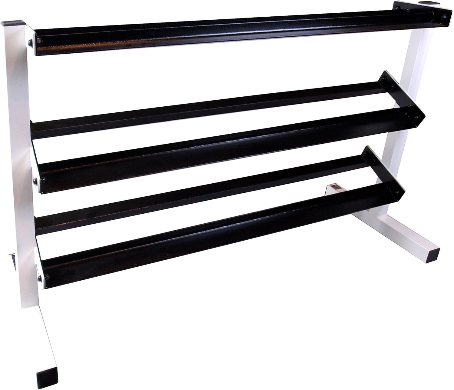 CAP Barbell Unisex-adult Workouts 3 Tier Dumbbell Rack Blk/ Wht