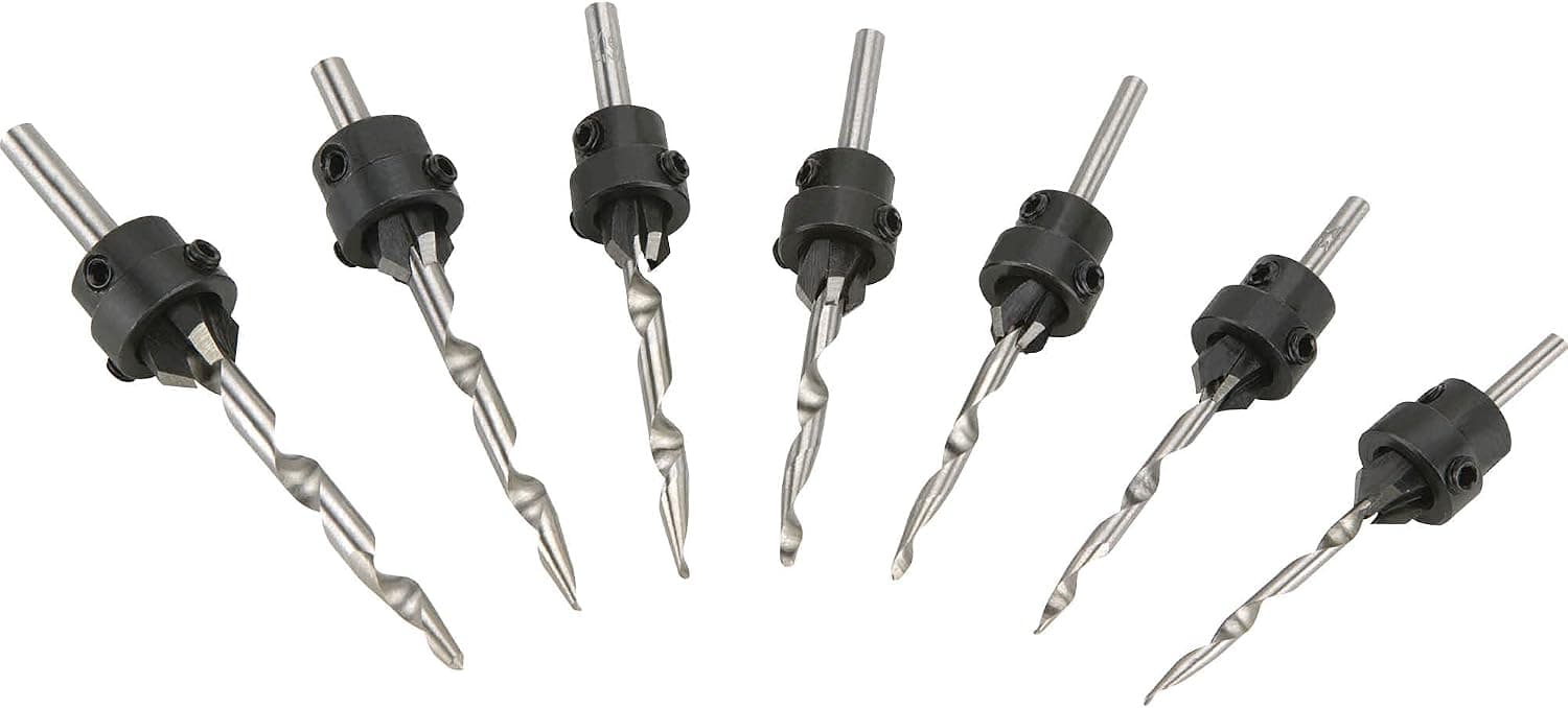 Steelex D1041 Tapered Countersink Bit Set, 22-Piece