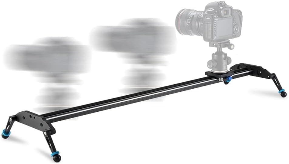 Sutefoto Upgraded 47''/120cm Portable Camera Slider Rail Track for Video Movie Photography DSLR Cameras, Phone, Action Camera-Max Support 8kg/17.63 lbs Loading