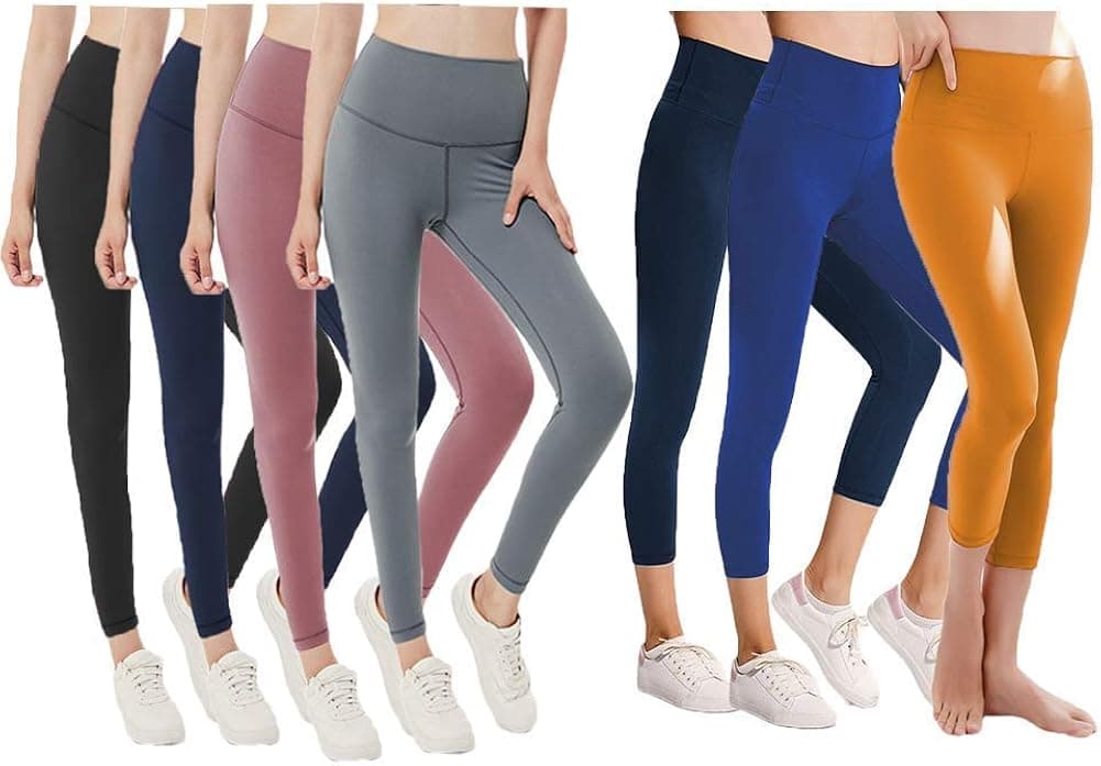 HIGHDAYS High Waisted Leggings for Women - Soft Opaque Pants for Athletic, Workout, Yoga…