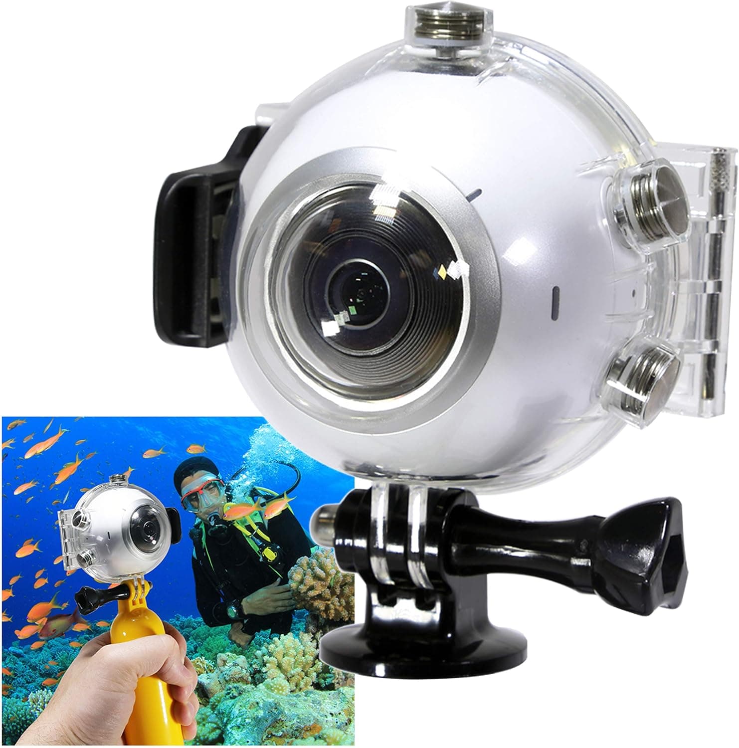 Underwater Housing Case for Samsung Gear 360 Camera (2016 V1 only) - NOT 2017 Version