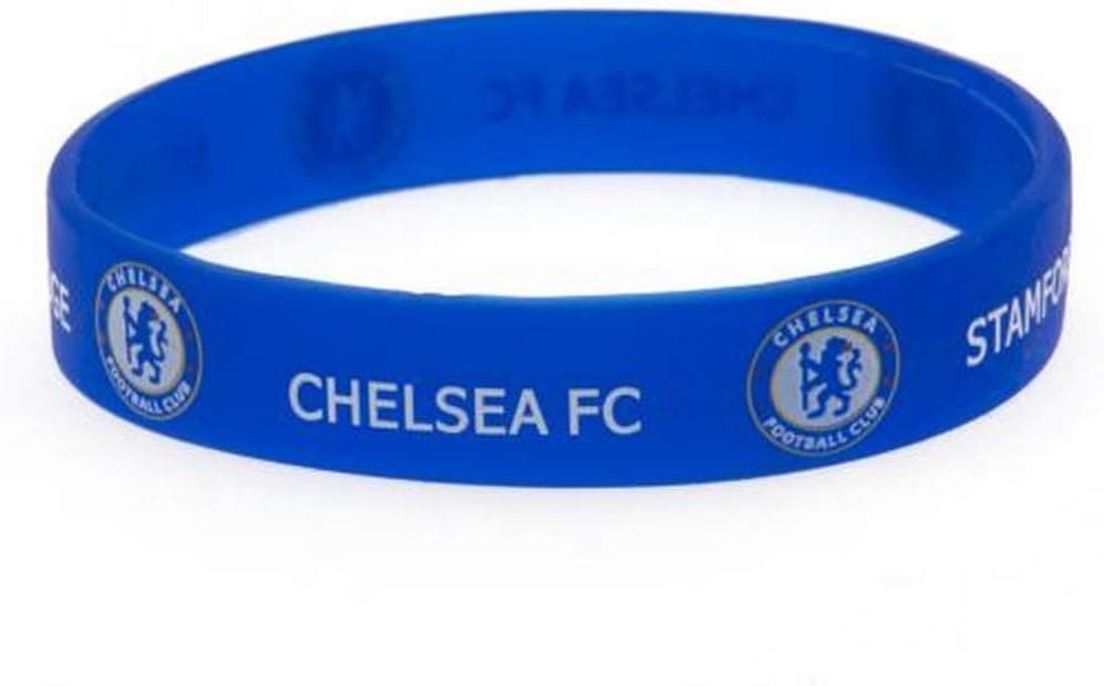 Chelsea FC Silicone Wristband (One Size) (Blue)