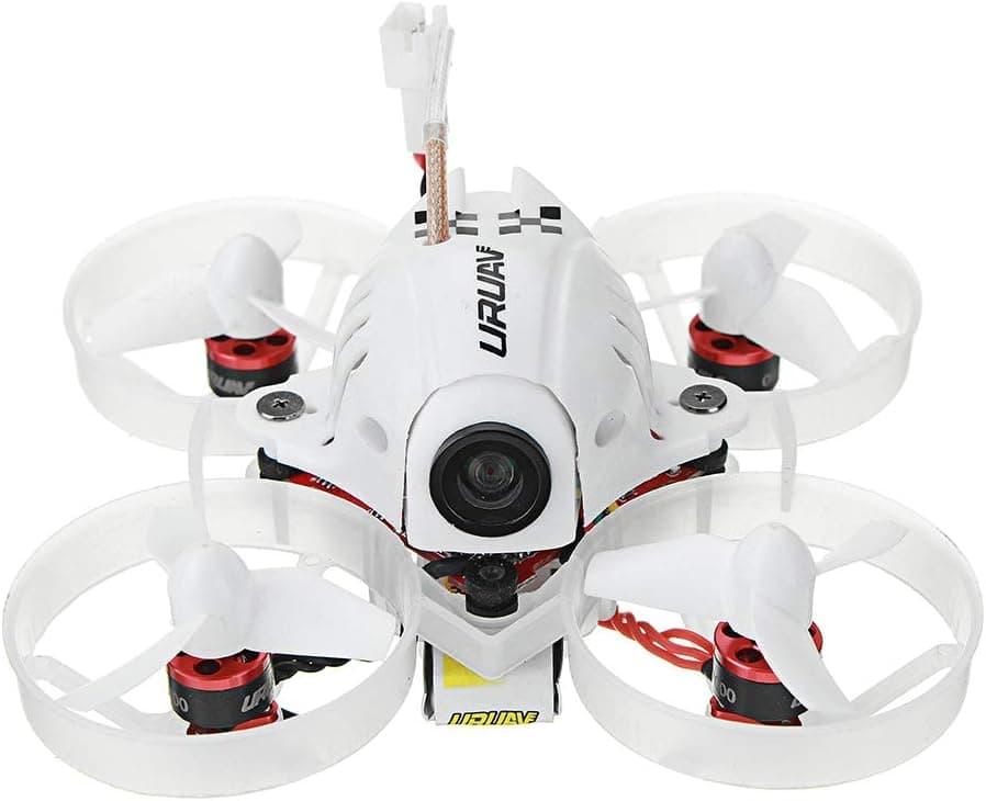 URUAV UR65 65mm FPV Racing Drone BNF Crazybee F3 Flight Controller OSD 5A Blheli_S ESC 5.8G 25mW VTX (Frsky Receiver with 3 Batteries)