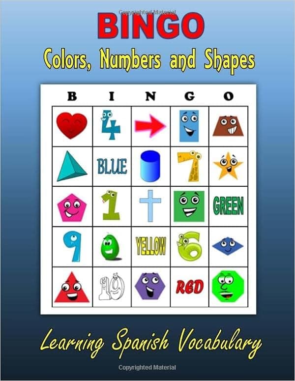 BINGO: Colors, Numbers and Shapes (Learning Spanish Vocabulary)