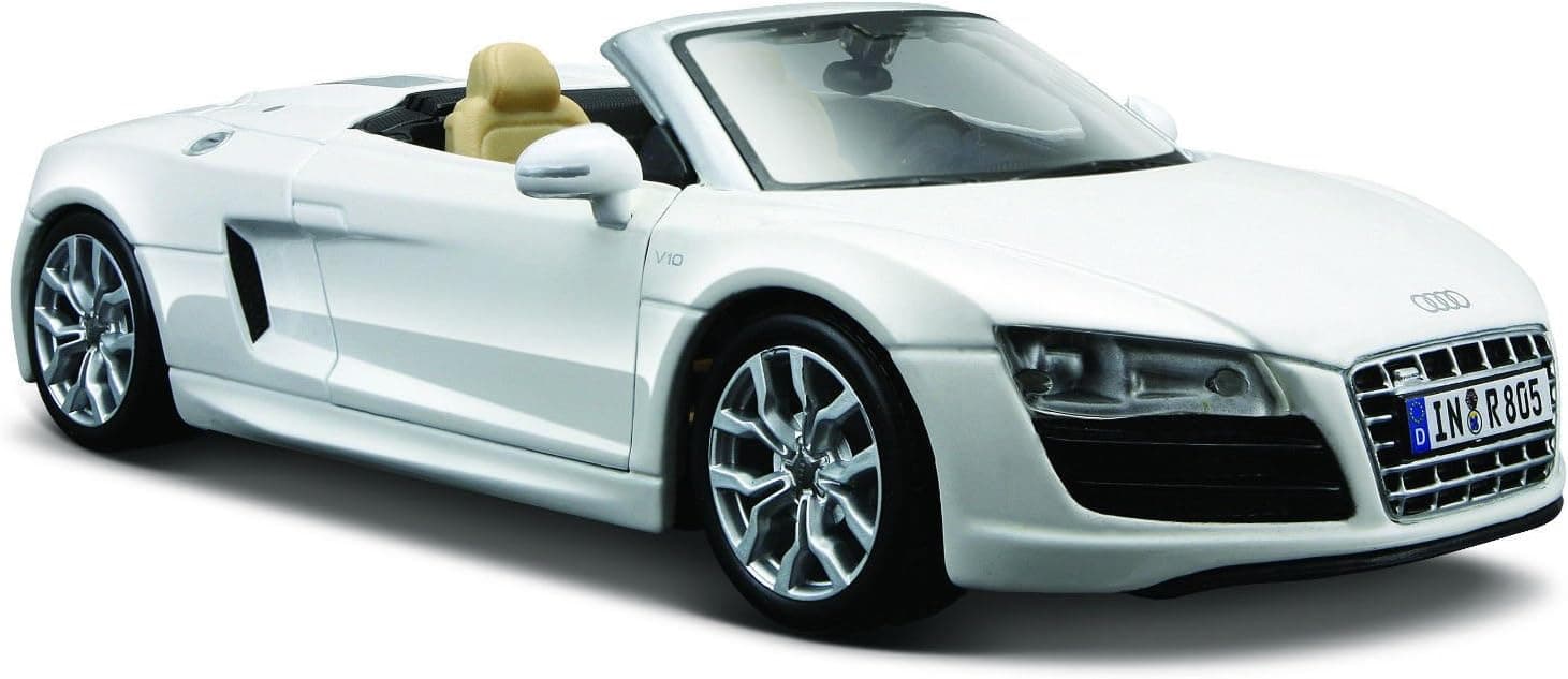 Maisto 1:24 Scale Audi R8 Spyder Diecast Vehicle (Colors May Vary)