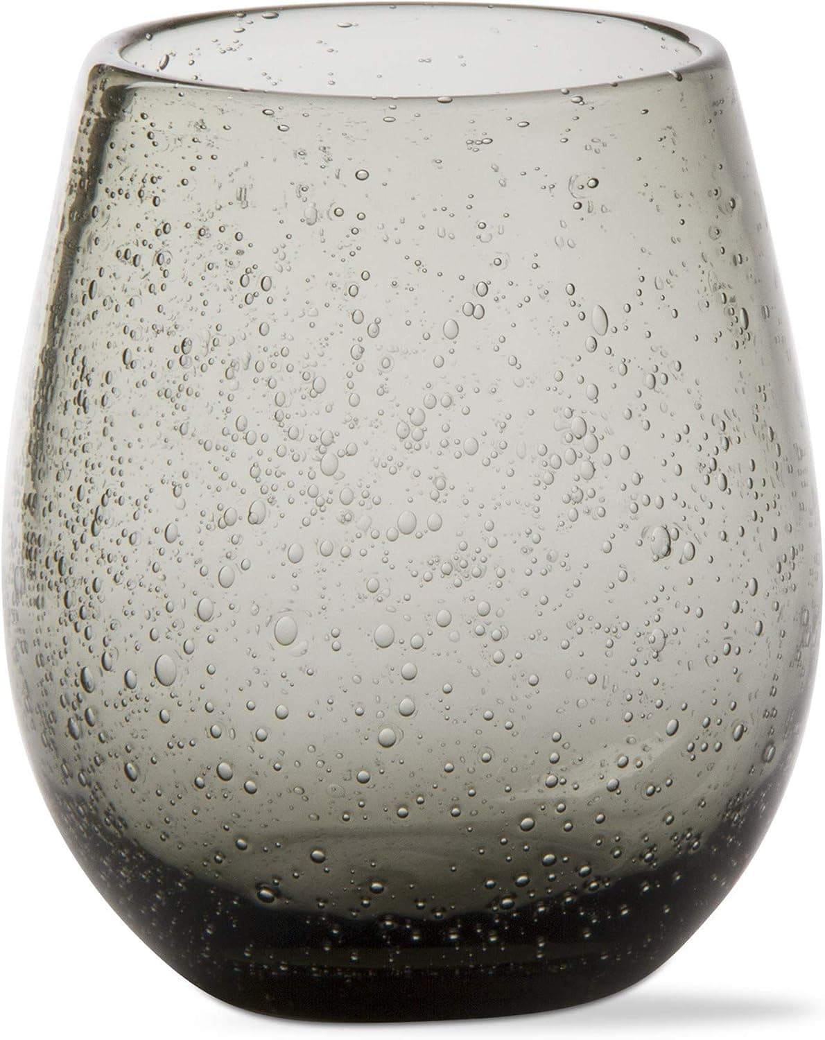 TAG Bubble Glass Stemless Wine Glass Smoke Gray
