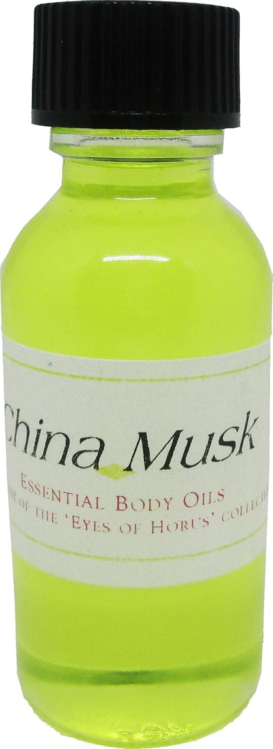 China Musk Scented Body Oil Fragrance [Regular Cap - Yellow - 1 oz.]