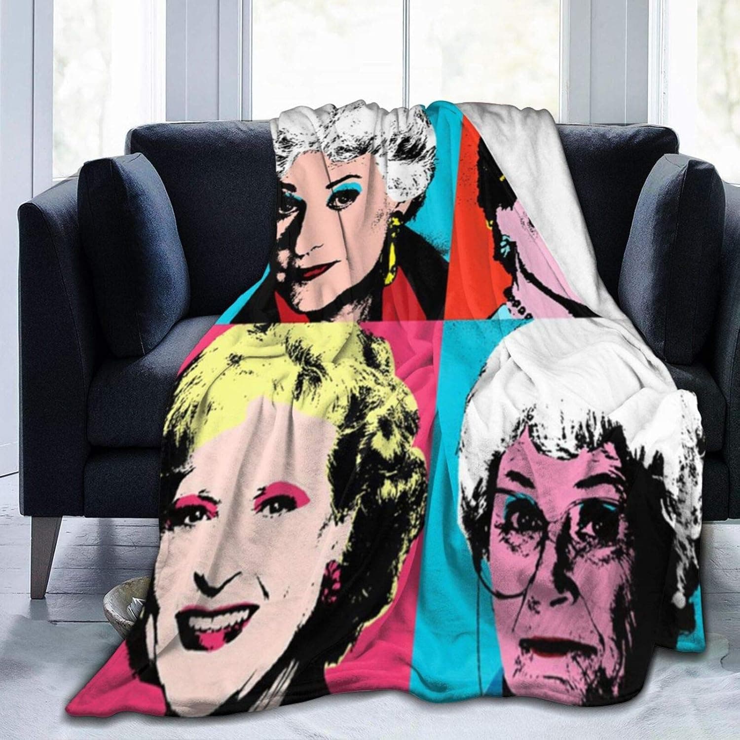 GIPHOJO The G-Olden G-irls Ultra-Soft Micro Fleece Blanket Throw Fuzzy Lightweight Hypoallergenic Plush for Kids Boys Girls Adults 3D Fashion Print Blanket Perfect for Couch, Sofa, Bed, 50" x40