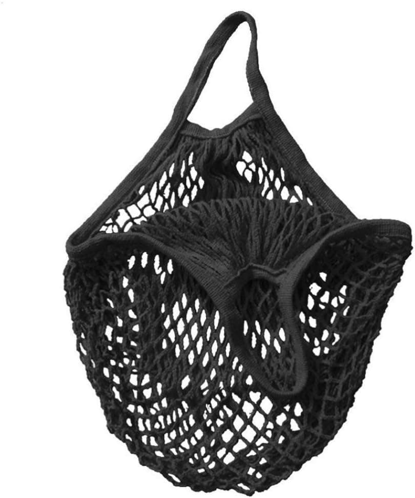 Cotton Net Shopping Tote Ecology Market String Bag Organizer, Two Years,Mesh Reusable Fruit Storage Handbag Totes New (White)