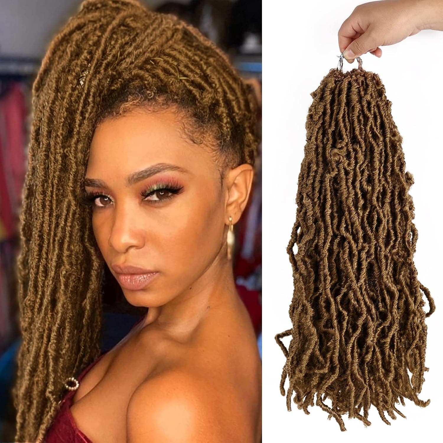 Soft Locs 14 Inch New Faux Locs 7 Packs Faux Locs Crochet Hair New Soft Locs Hair for Black Women Pre Looped Synthetic Soft Locs Braiding Hair (14inch,#27)