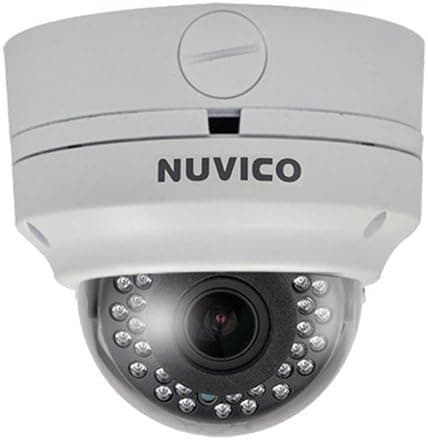 Nuvico 2.8~12mm Varifocal 1080p Outdoor IR Day/Night Vandal Dome HD-TVI/Analog Security Camera 12VDC/24VAC