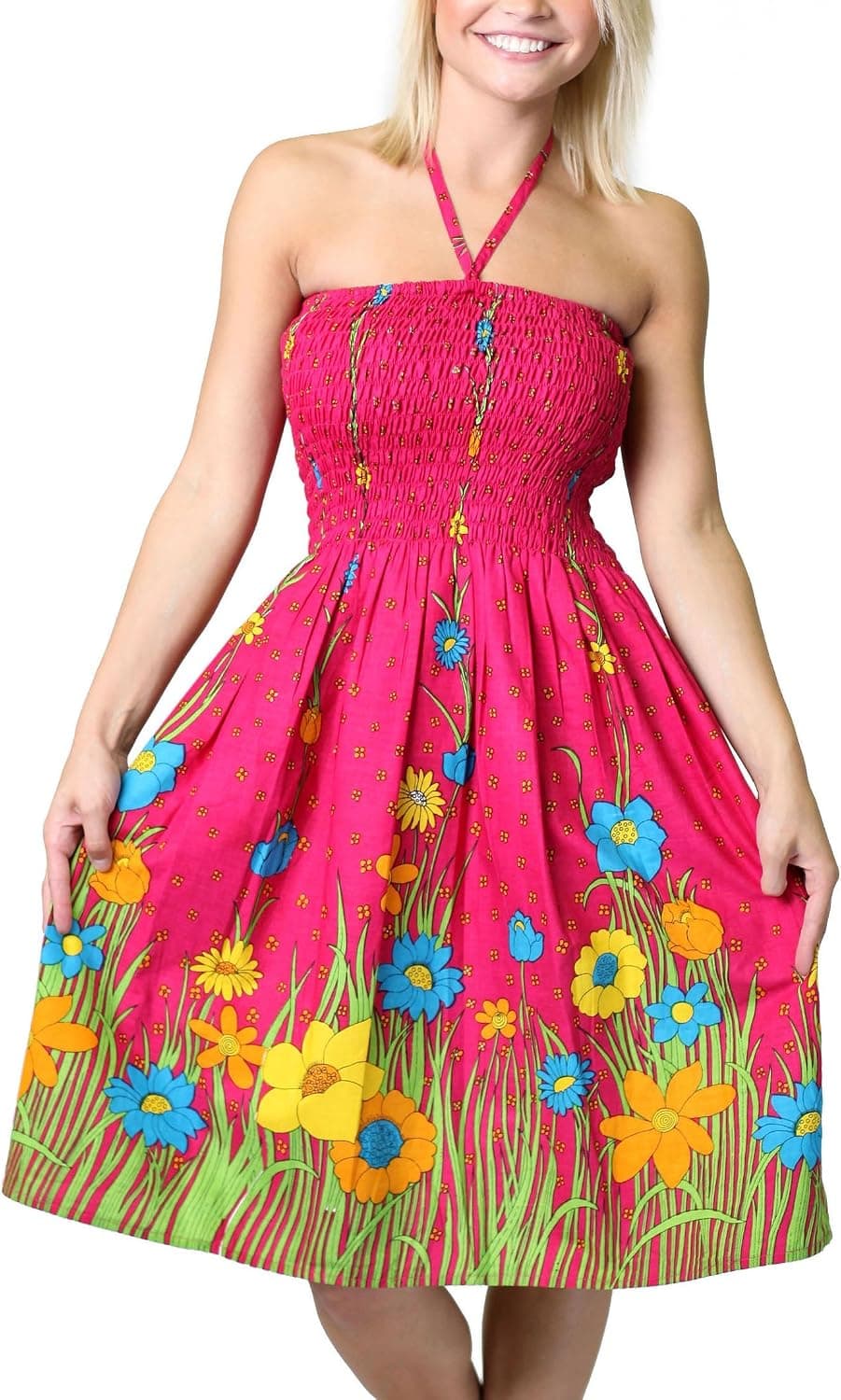 Alki'i One-Size-fits-Most Tube Dress/Coverup - Flower Garden (Many Colors)