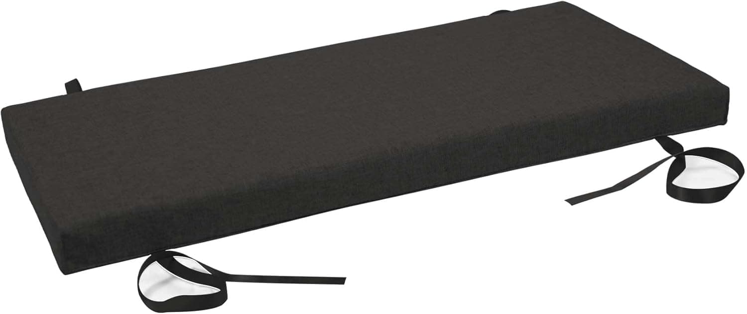 ROFIELTY Custom Bench Cushion for Bench Seat Cushion Window Seat Cushions Indoor Bench Cushions for Indoor Furniture Bench Pads Bench Pillow (Dark Gray,39x12x3inch)