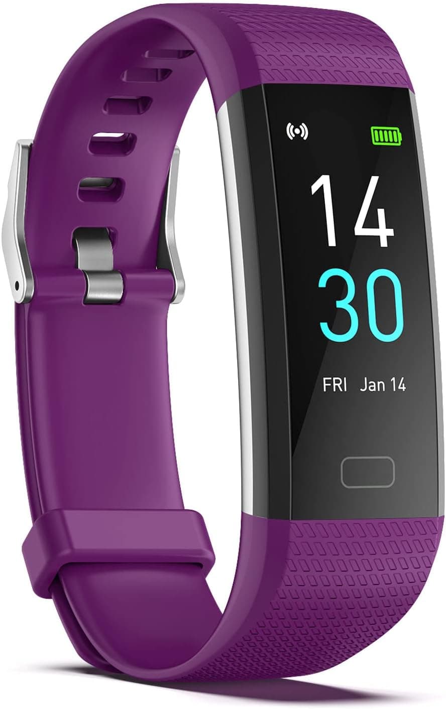 MLanYunS Fitness Tracker Monitor Heart Rate Sleep Blood Pressure & Oxygen, Step Count, Calorie Activity Tracker, Smart Watch & Bracelet for Kids Boy Girl Parents Women Men Gifts