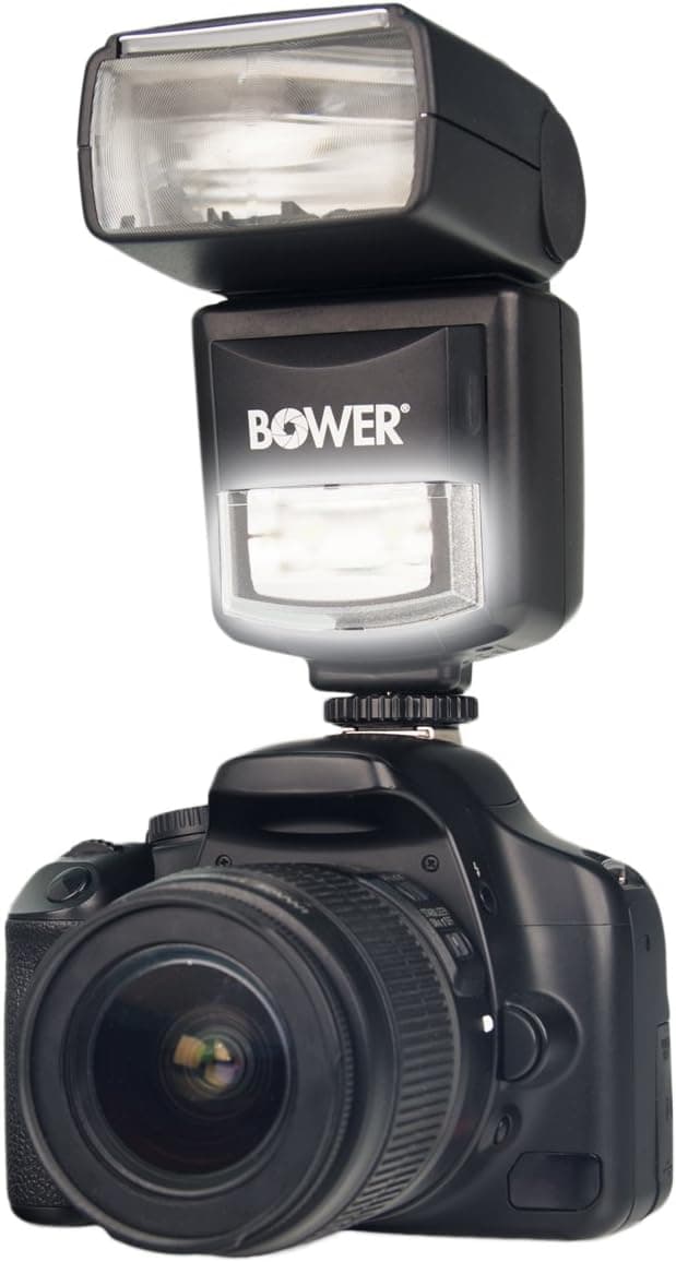 Bower SFD970N Digital i-TTL Flash and LED Light for Nikon DSLR (Black)