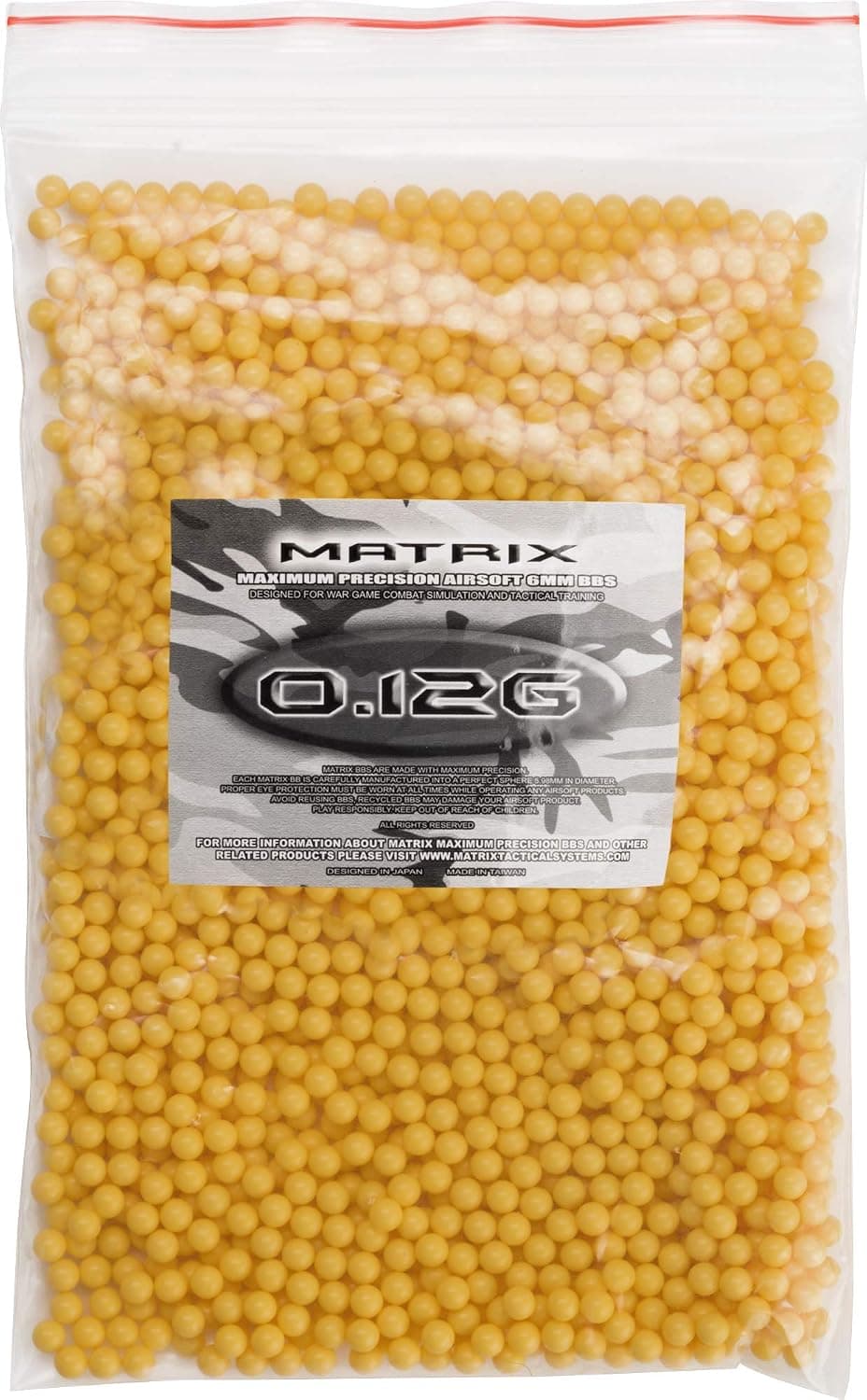 Evike Matrix 0.12g Match Grade 6mm Airsoft BBS (Bags, Bottle, and Rice Bag Options!)