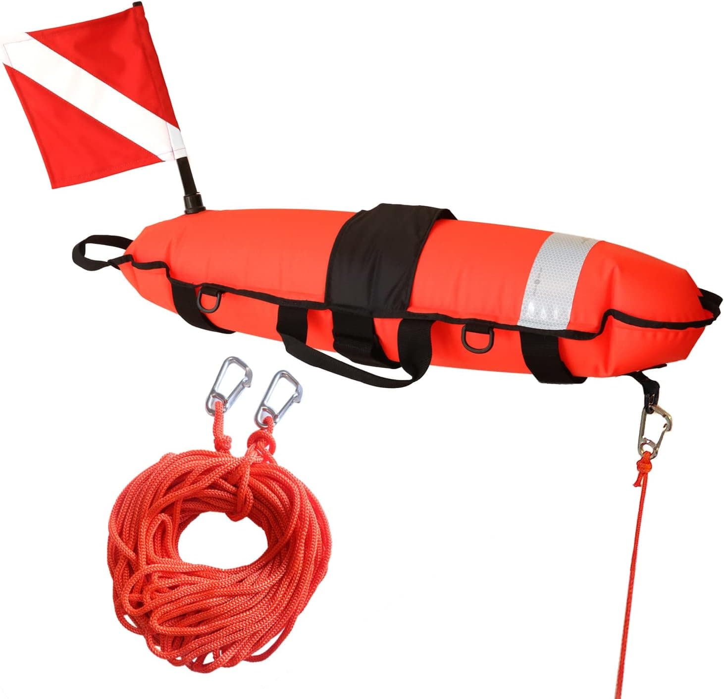 JZLiner Spearfishing Float Dive Surface Marker Buoy Scuba Flag Diver Down Flag Gear for Diving