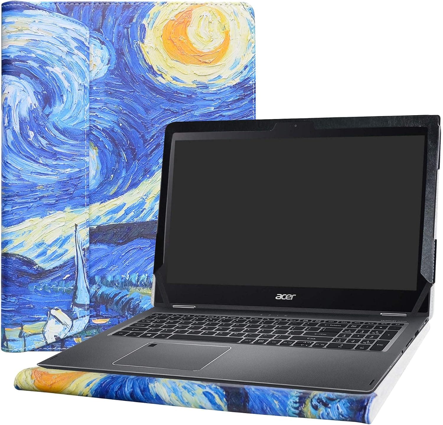 Alapmk Protective Case Cover for 15.6" Acer Spin 5 15 SP515-51GN SP515-51N/Acer Nitro 5 Spin NP515-51/ACER CHROMEBOOK 315 CB315-2H CB315-2HT Series Laptop(Note:Not fit Spin 5 13.3 inch),Starry Night
