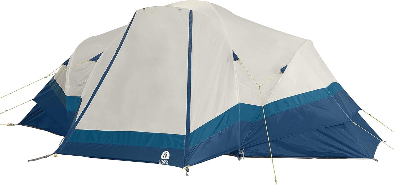 Sierra Designs Aspen Meadow 8 Person Cabin Tent for Camping – Easy Setup – Great for Family Camping - Includes Removable Waterproof Rain Fly Ready to Handle Any Conditions– Included Storage Bag.