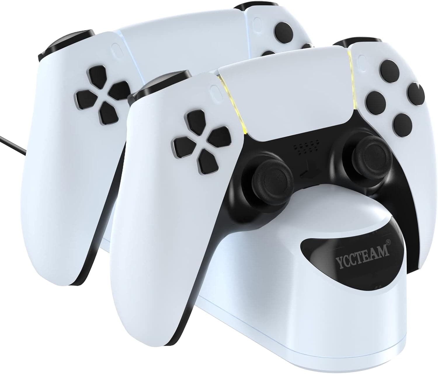 PS5 Controller Charging Station,YCCSKY Dual Stand Charger Dock for Playstation 5 Dualsense Controller