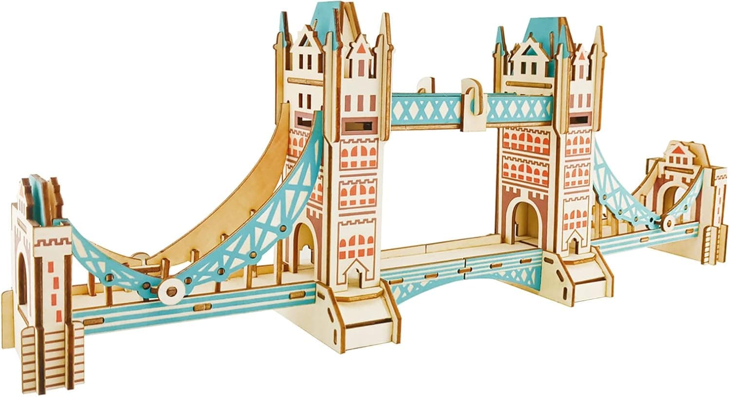 IFIYOOY 3D Wooden Puzzles for Adults and Kids Tower Bridge Wood Building Kits, STEM Toys Crafts for Girls and Boys
