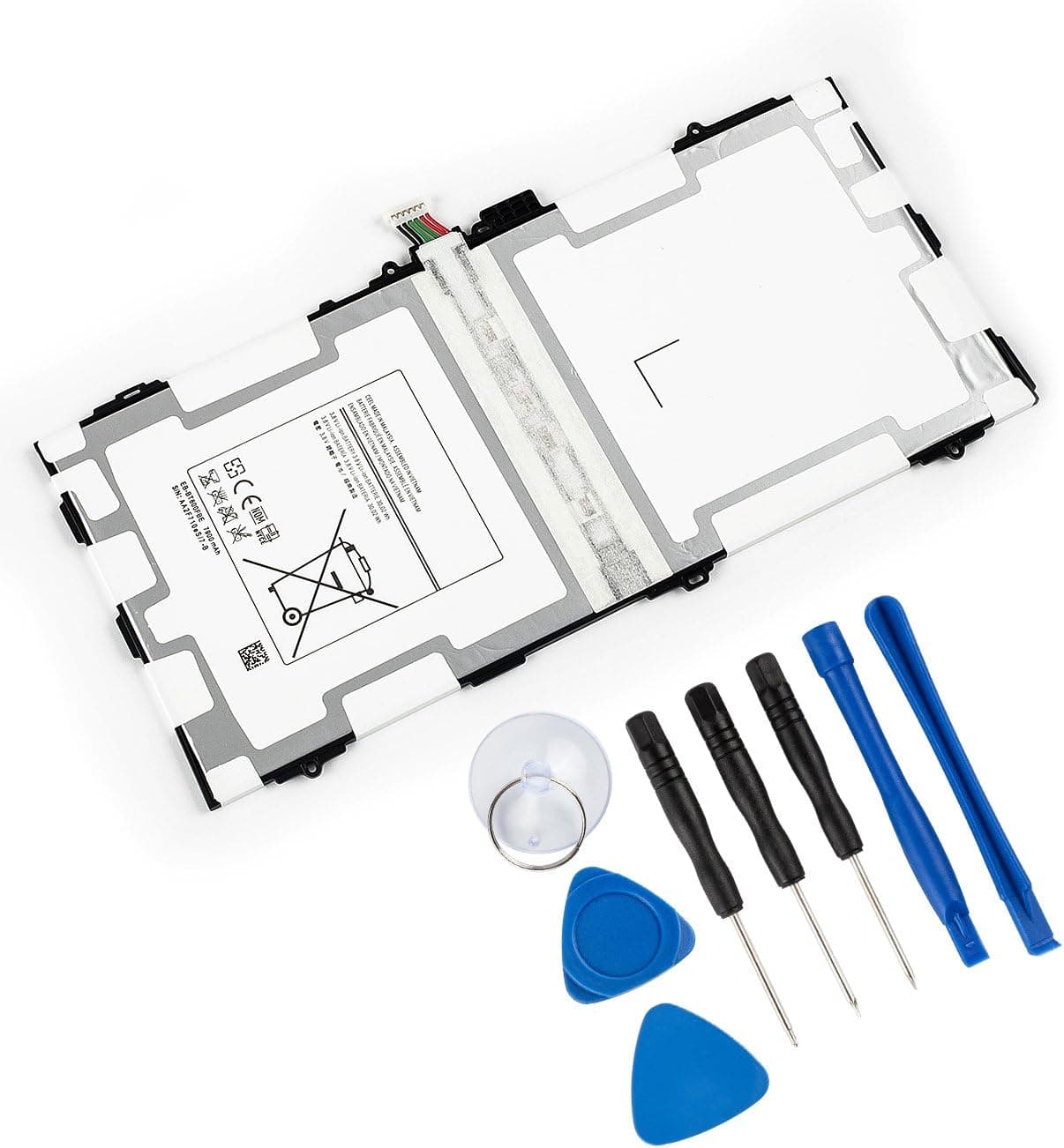 REYTRIC EB-BT800FBU/FBE Battery Compatible Samsung Galaxy Tab S 10.5 LTE Replacement SM-T800 Batteries T801 T805 T807A T807P Series Tablet with Tool Kit 3.8V 7900mAh 30.02Wh