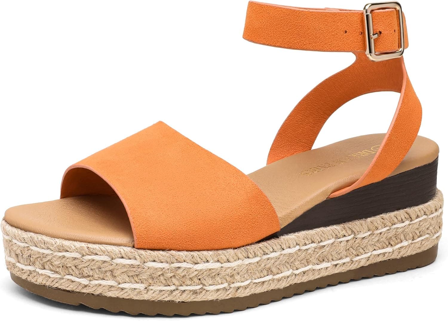 DREAM PAIRS Women's Platform Ankle Strap Open Toe Espadrille Wedge Sandals