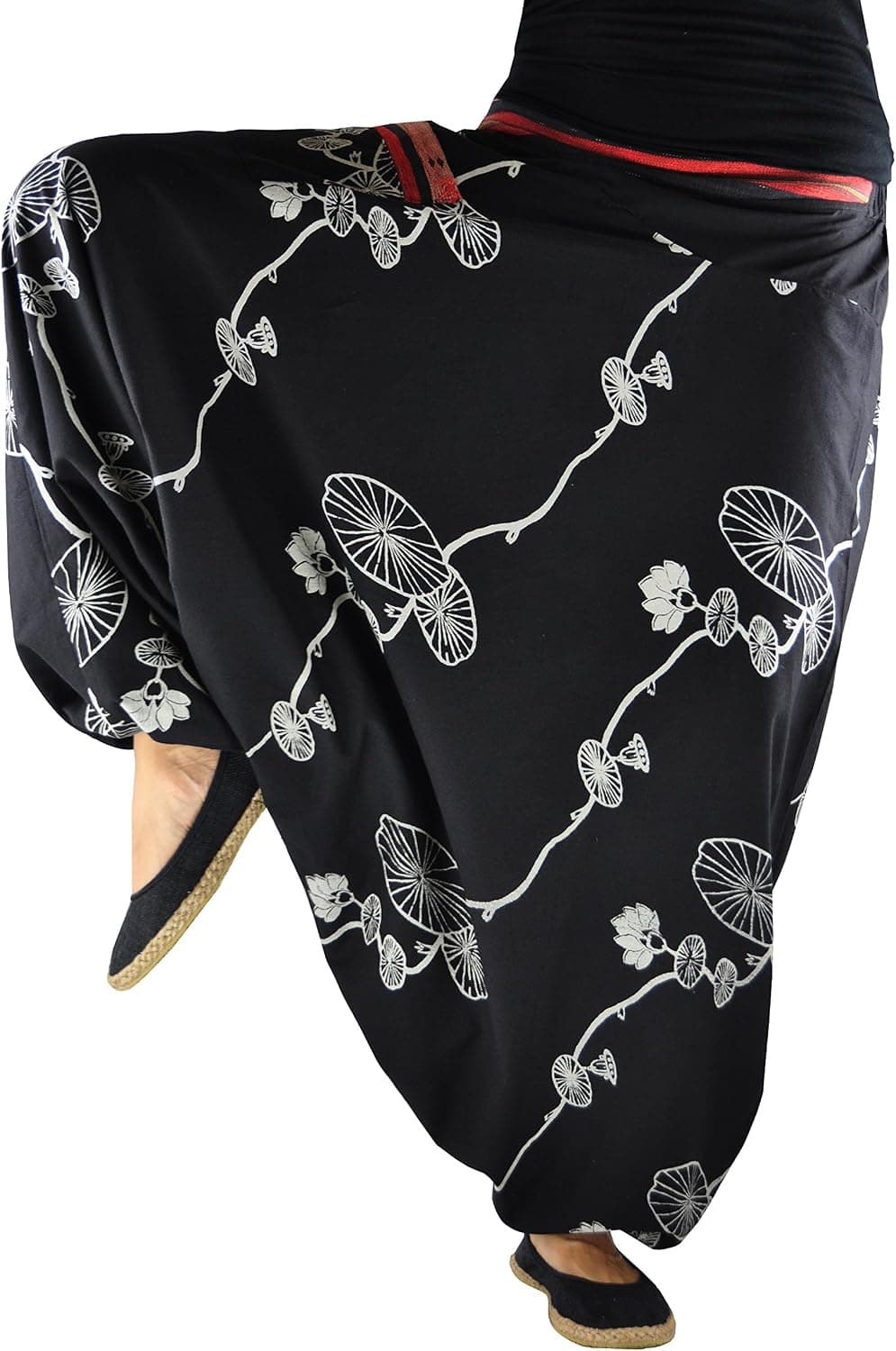 virblatt - Harem Pants for Women and Men | 100% Cotton | Hippie Pants for Women Drop Crotch Pants Men Plus Aladdin Boho