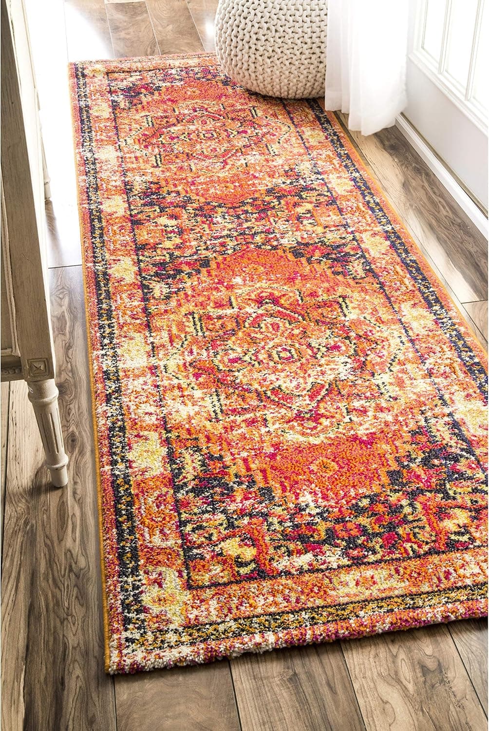 nuLOOM Mackenzie Vintage Runner Rug, 2' 6" x 6', Orange