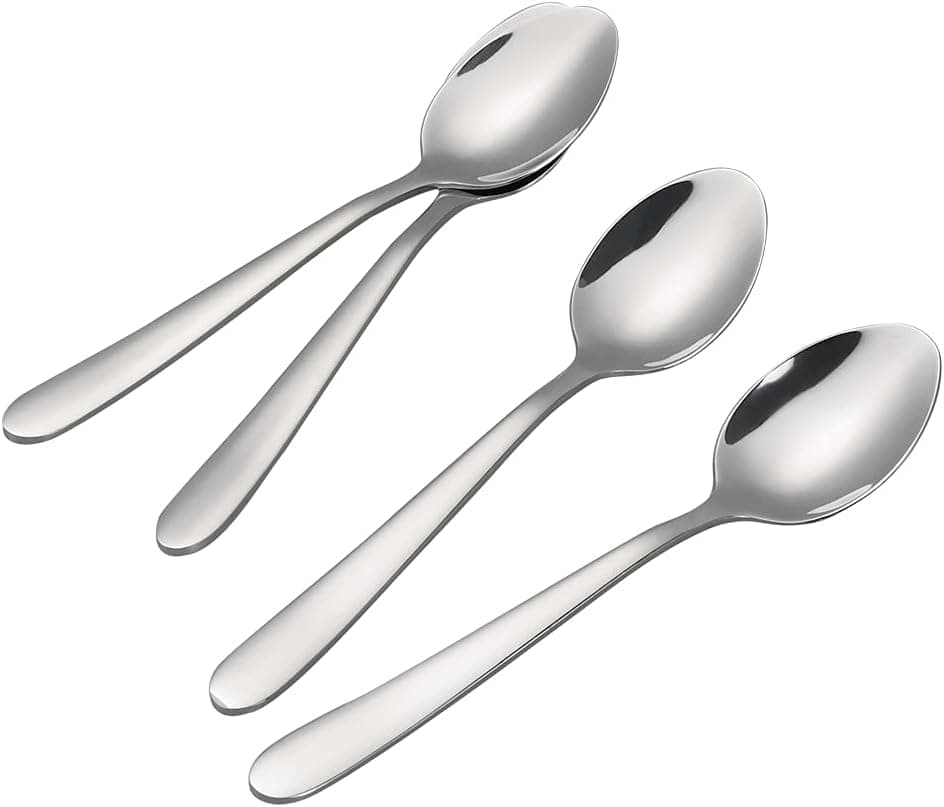 Yarebest 12-Piece Dessert Spoons Stainless Steel, Small Spoons Sets
