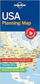 Lonely Planet USA Planning Map 1