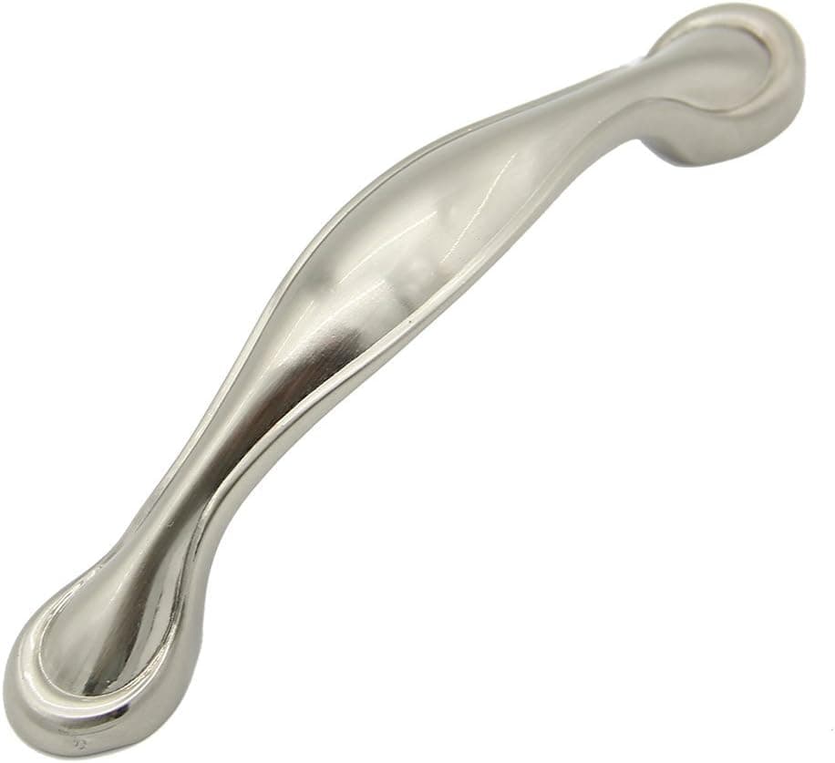 VAPSINT® Brushed Nickel Cabinet Pulls Furniture Kitchen Cabinet Door Hardware Drawer Handle Pulls, 10-Packs