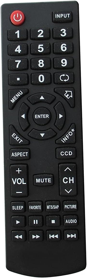 Hotsmtbang Replacement Remote Control for Dynex DX-PDP42-09 DX-L42-10A DX-L40-10A DX-L37-10A DX-L22-10A DX-L24-10A DX-L19-10A DX-L15-10A DX-L32-10A DX-L26-10A DX-LDVD22-10A CD LED HDTV TV