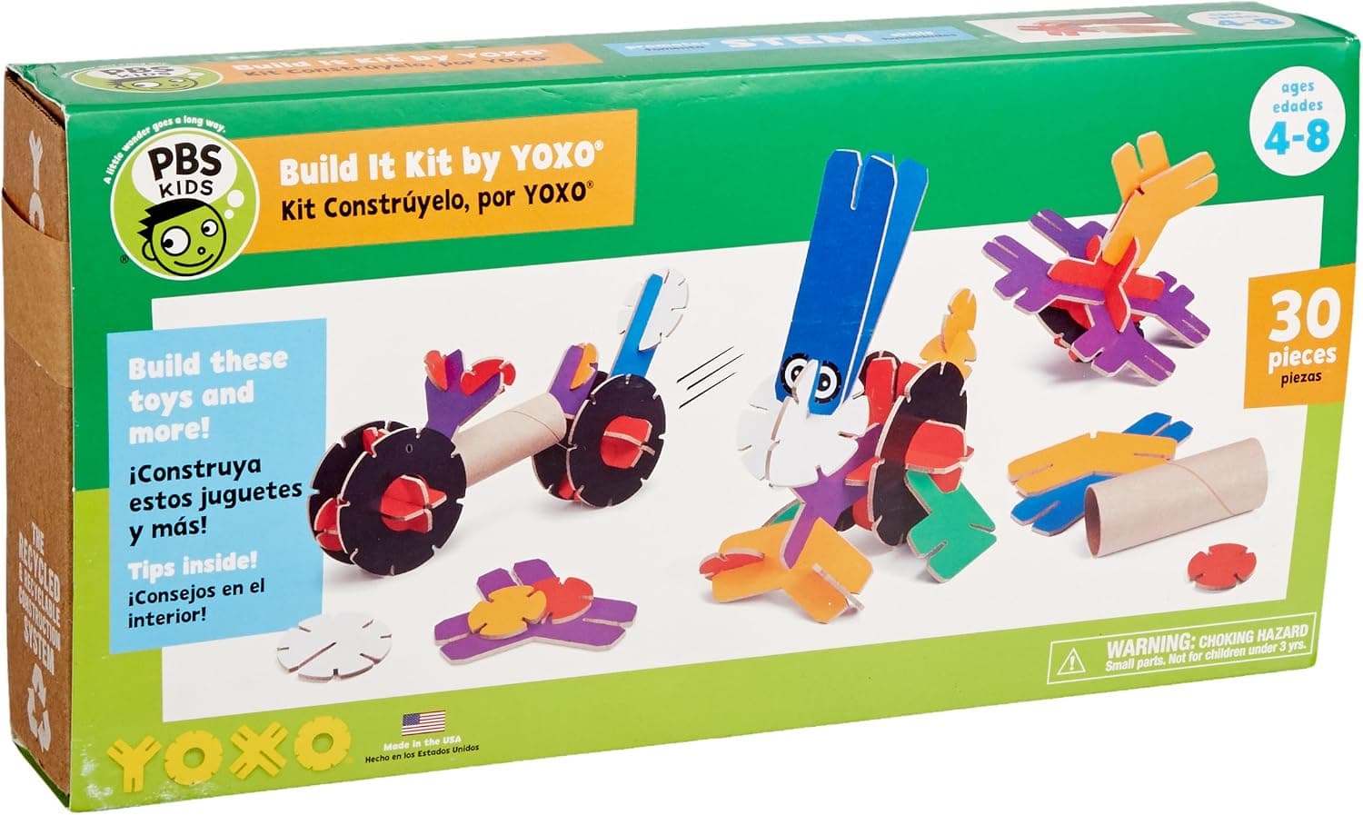 PBS Kids Build It Kit by YOXO - 30 Pieces - Creative Building Toy System