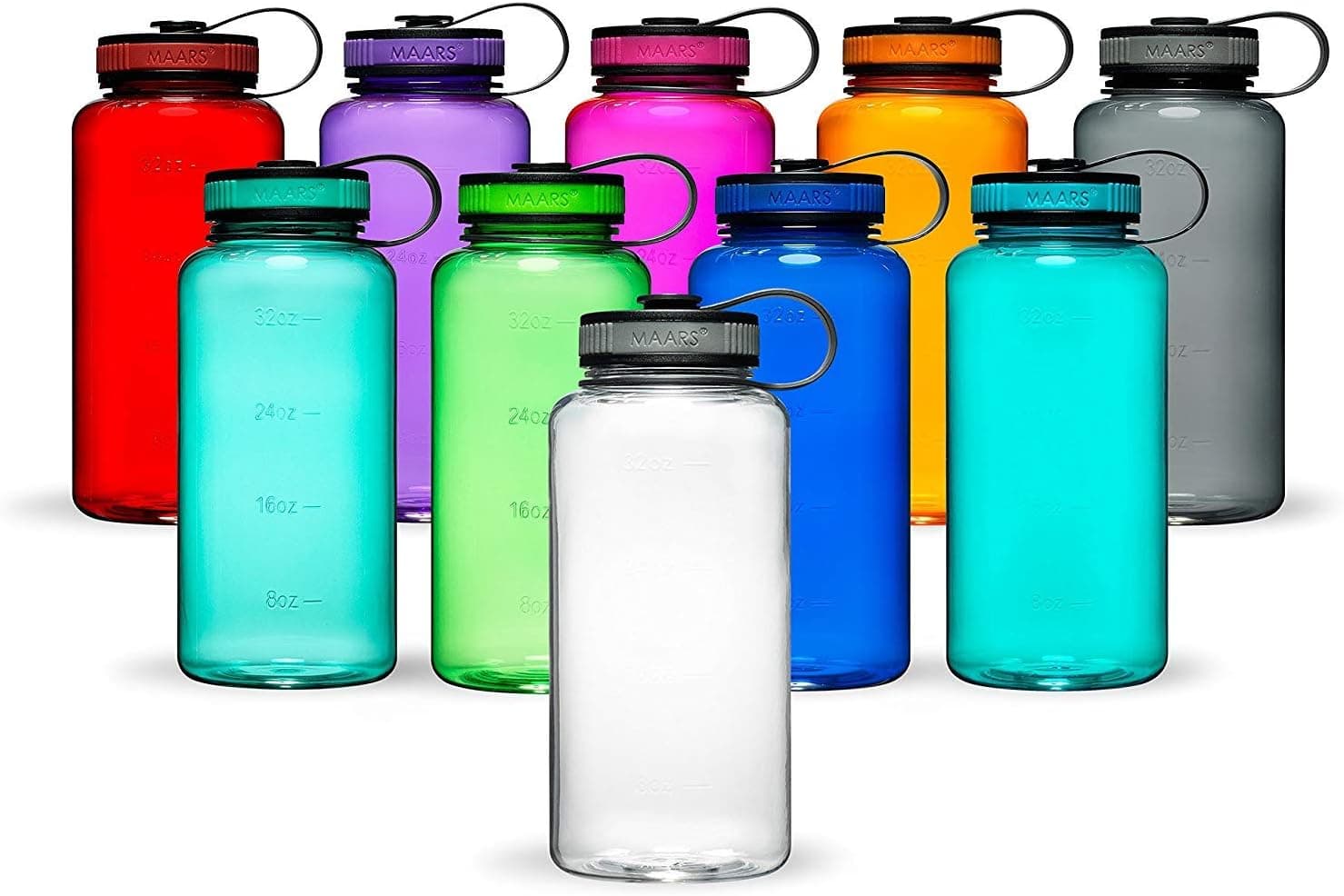 Maars® Tritan Wide Mouth 34 oz. BPA-Free Sports Water Bottle | 1 Pack - Pink