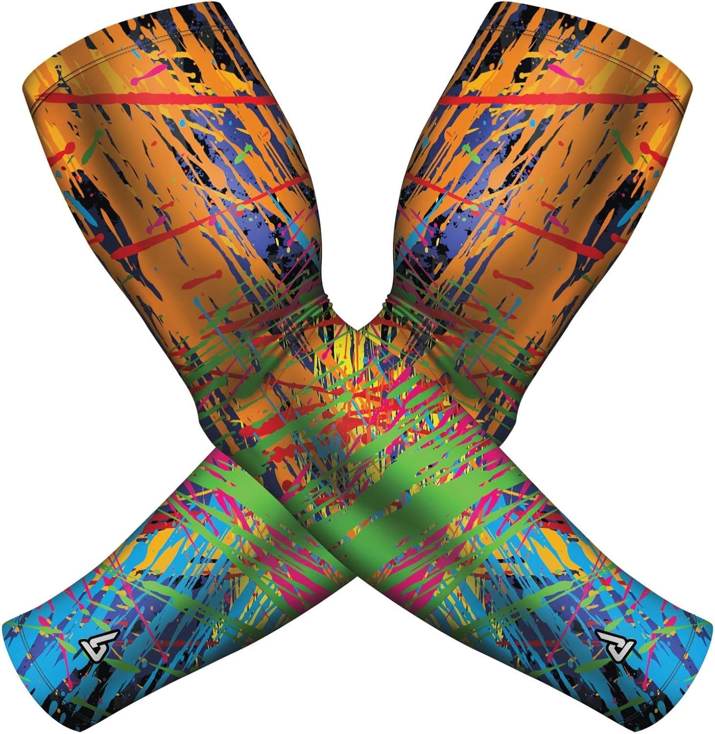 B-Driven Sports Cooling Compression Sun Sleeves For Arms - upf 50+ Protection - Golf, Football, Baseball, Basketball, Cycling