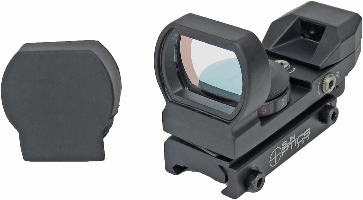 Sun Optics USA Electronic 23 x 33 mm Reflex Sight Red/Green Infra Red 4-Reticle Sighting Device