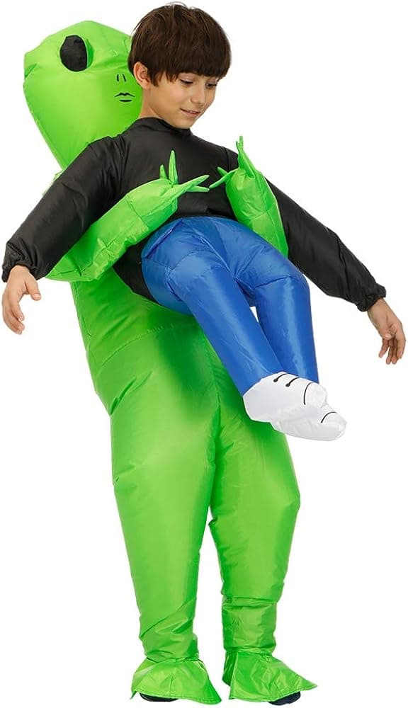 Chonglin Inflatable Costumes Alien Inflatable Suit Halloween Cosplay Costume Blow Up Costume for Adult/Kids¡­