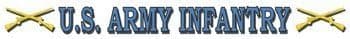 MilitaryDecals23 Magnet Us Army Infantry Window Strip Decal (16 Inch)