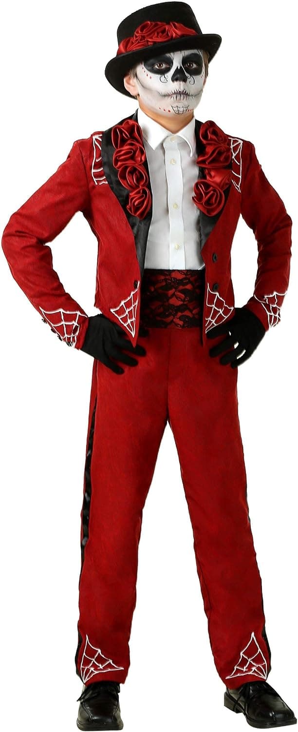 Boy's Day of the Dead Costume Day of the Dead Suit Kids
