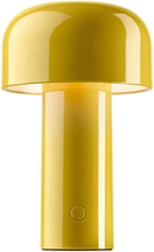 liuwei Desk Lamp for Portable Touch Dimming,USB Rechargeable Night Light Simple Floor Lamp,Mushroom Table Light for Living Room/bar/Bedroom/Bedside/Study,Yellow
